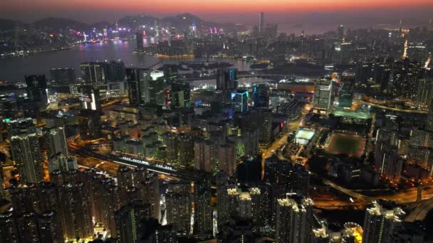 Cityscape East Kowloon Ping Shan Jan 2023 — стокове відео