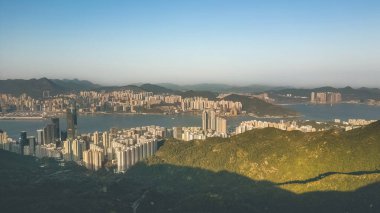28 Jan 2023 the cityscape of east of island, hong kong