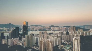 28 Jan 2023 the cityscape of east of island, hong kong