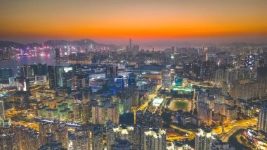 a cityscape of Kowloon and HK From Ping Shan 29 Jan 2023