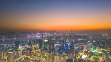 a cityscape of Kowloon and HK From Ping Shan 29 Jan 2023