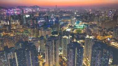 a cityscape of Kowloon and HK From Ping Shan 29 Jan 2022