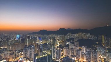 a cityscape of Kowloon and HK From Ping Shan 29 Jan 2023