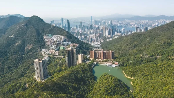 a landscape of Wong Nai Chung Reservoir Park 28 Jan 2023
