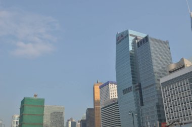 Dışarıdaki ofis binası, Hong Kong.