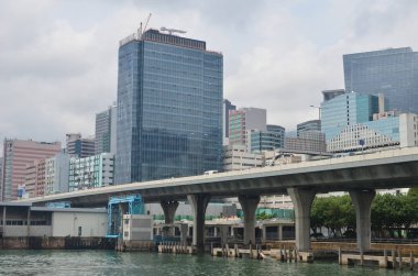 18 Mayıs 2013 Victoria Limanı Kwun Tong 'un doğusunda görülüyor.