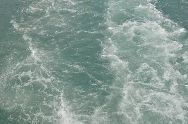 Nehir ve denizin dalgaları.