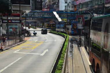 18 Mayıs 2013 Causeway Körfezi 'nde ünlü tramvaylı şehir manzarası.