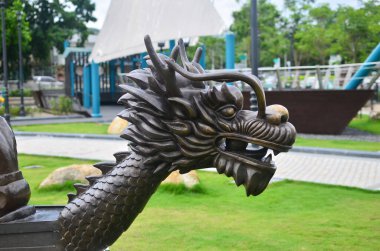 19 Mayıs 2013 Geleneksel ejderha teknesinin başı.