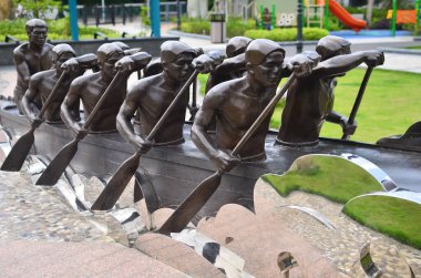 19 Mayıs 2013 Geleneksel ejderha teknesinin başı.