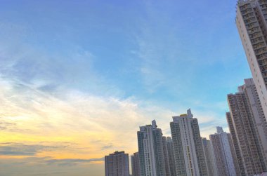 21 Mayıs 2013, Yau Tong, Hong Kong yerleşim bölgesi.