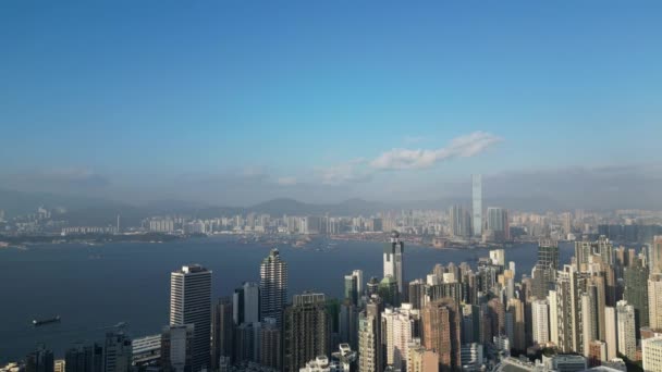 Kennedyho Město Městská Krajina Hongkongu Února 2023 — Stock video