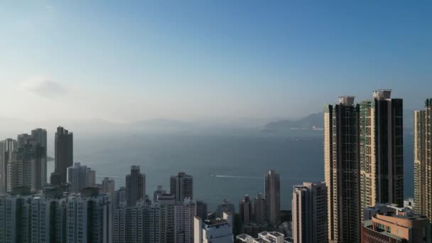 Kennedy Town Cityscape Hong Kong Feb 2023 — Stockvideo