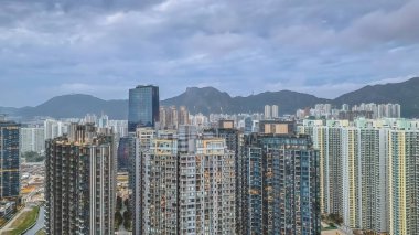 a Kai Tak, Top view of Hong Kong city 5 Feb 2022