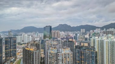 a Kai Tak, Top view of Hong Kong city 5 Feb 2022