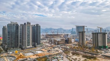 the Development area at Kai Tak, Hong Kong 5 Feb 2023