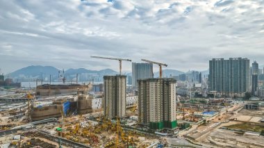 the Development area at Kai Tak, Hong Kong 5 Feb 2023