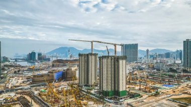 the Development area at Kai Tak, Hong Kong 5 Feb 2023