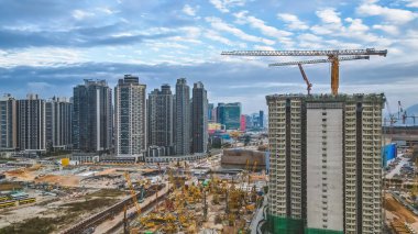 the Development area at Kai Tak, Hong Kong 5 Feb 2023