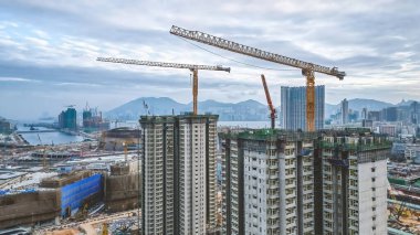 the Development area at Kai Tak, Hong Kong 5 Feb 2023