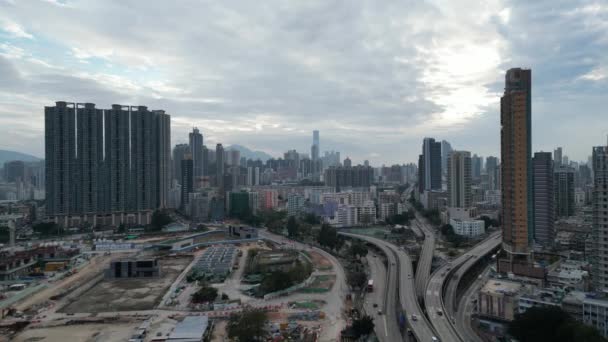 Kai Tak Pohled Shora Město Hongkong Února 2023 — Stock video