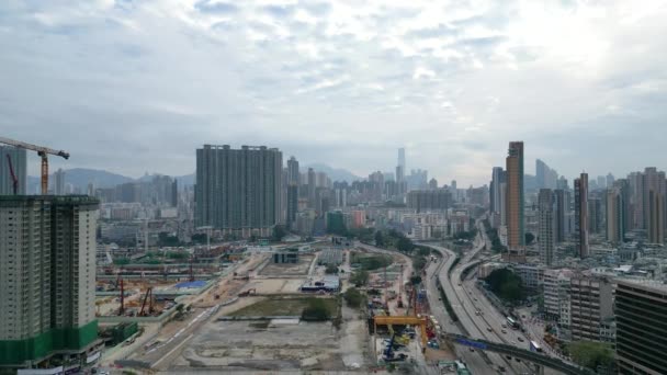 Район Развития Кай Гонконг Февраля 2023 Года — стоковое видео