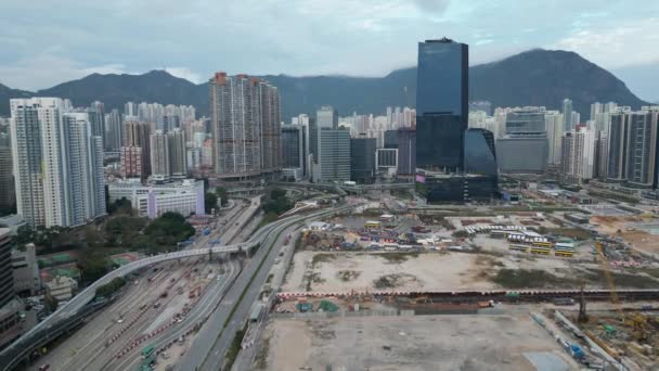Fejlesztési Terület Kai Tak Hong Kong 2023 Február — Stock videók