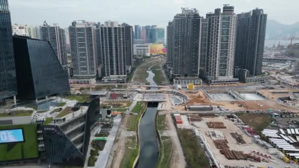 Район Развития Кай Гонконг Февраля 2023 Года — стоковое видео
