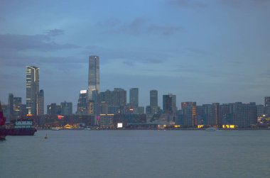 24 May 2013 Kowloon Skyline in Hong Kong, the city concept