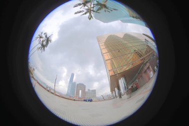 17 Aug 2013 Gold windows building at Tsim Sha Tsui