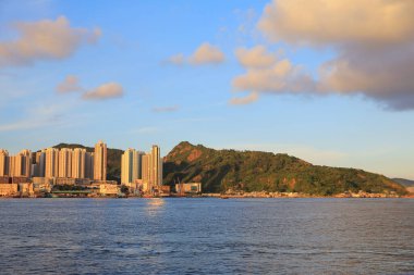 10 July 2013 victoria Harbor of Lei Yue Mun channel