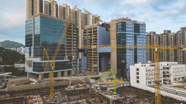 a Building under construction. Office building. hk 7 Feb 2023