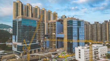 a Building under construction. Office building. hk 7 Feb 2023