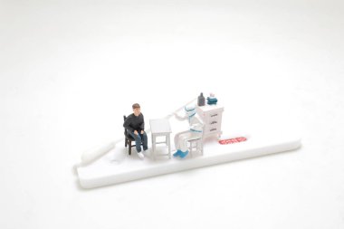 a test kit for self testing with mini figure