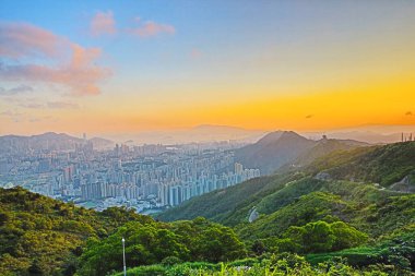 1 June 2013 Nigh view at the kowloon peak, HK City view