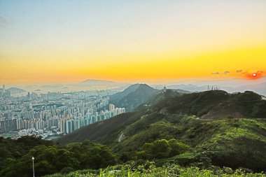 1 June 2013 Nigh view at the kowloon peak, HK City view