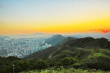 1 June 2013 Nigh view at the kowloon peak, HK City view
