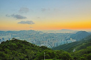 1 June 2013 Nigh view at the kowloon peak, HK City view