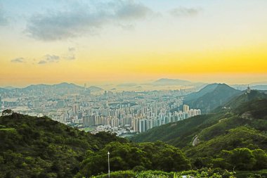 1 June 2013 Nigh view at the kowloon peak, HK City view