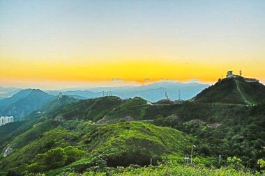a landscape of Jat Incline, kowloon peak, hk