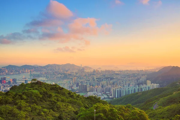 1 June 2013 Nigh view at the kowloon peak, HK City view