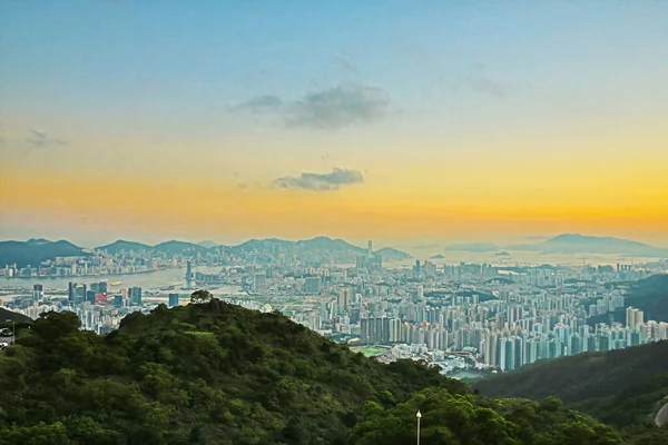 1 June 2013 Nigh view at the kowloon peak, HK City view
