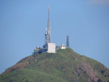 1 June 2013 hiking trail and radio station at Kowloon Peak, Hong Kong