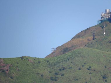 1 June 2013 hiking trail and radio station at Kowloon Peak, Hong Kong