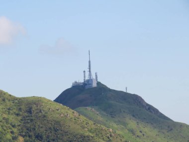 1 June 2013 hiking trail and radio station at Kowloon Peak, Hong Kong