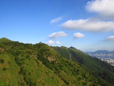 1 June 2013 hiking trail and radio station at Kowloon Peak, Hong Kong