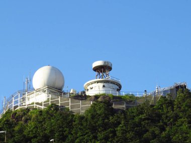 1 June 2013 hiking trail and radio station at Kowloon Peak, Hong Kong