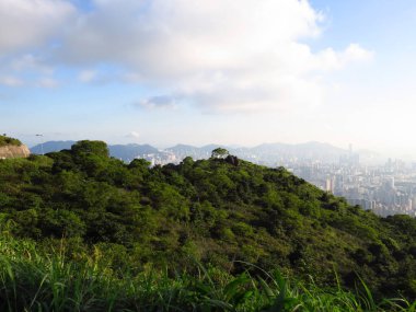 1 June 2013 hiking trail and radio station at Kowloon Peak, Hong Kong