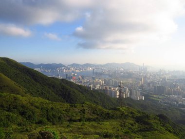 1 June 2013 a hiking trail at Kowloon Peak, Hong Kong