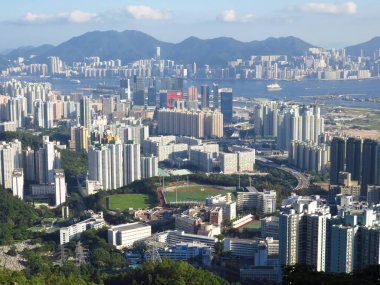 1 June 2013 the Kowloon residential building, Cityscape and skyline